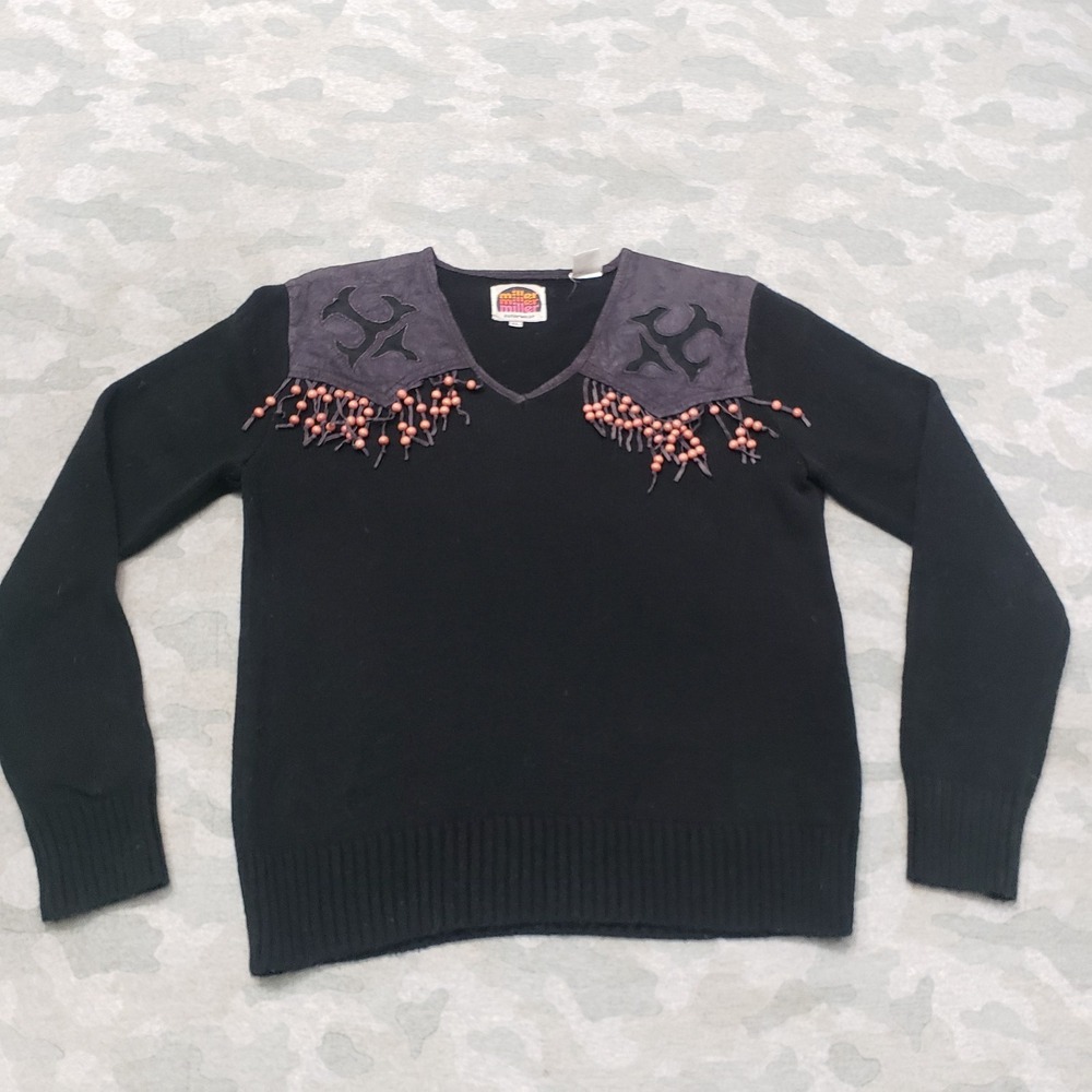 Miller Outerwear Sweatshirt Womens XL Black Pullover Long Sleeve